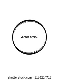 Hand drawn circle vector design