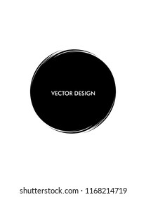 Hand drawn circle vector design