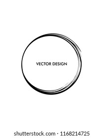 Hand drawn circle vector design