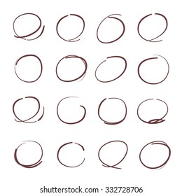 hand drawn circles
