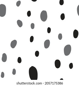 Hand drawn circles. Abstract geometric seamless pattern. Trendy texture. Background texture.