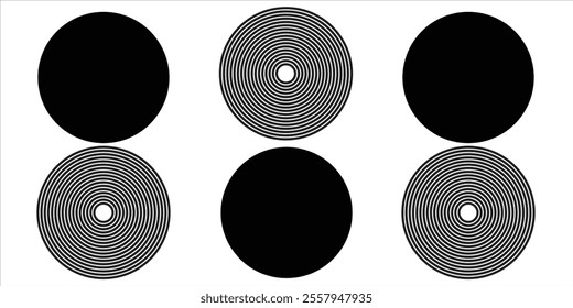 Hand drawn circles isolated on white background. Line sketch trendy set. Vector circular scribble doodle circle, round shapes. Pen graffiti bubble.