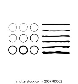 Hand Drawn Circles and Lines Vector Pack