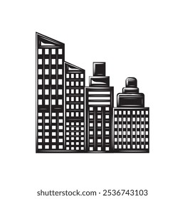 Hand Drawn City Building Illustration - 01