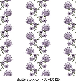 Hand drawn classic beautiful vector floral seamless pattern on white background