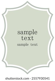 Hand drawn classic frame vector illustration