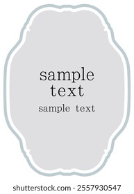 Hand drawn classic frame vector illustration