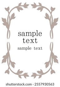 Hand drawn classic frame vector illustration