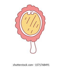 Hand Drawn Classic Mirror Doodle Illustration