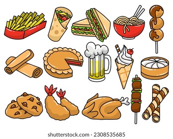 Hand Drawn Clip art Food Illustration