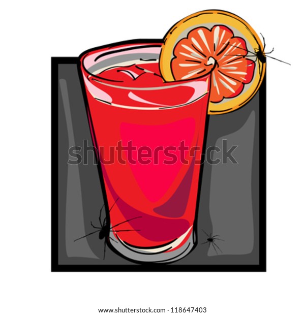 Hand Drawn Clip Art Illustration Bloody Stock Vector (Royalty Free ...