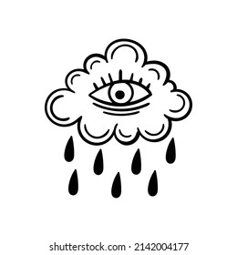 412 Clouds and rain vector tattoo Images, Stock Photos & Vectors ...