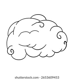 Hand drawn cloud sketch style cloud Ornament elements