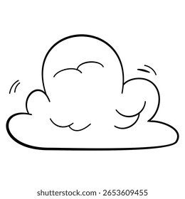 Hand drawn cloud sketch style cloud Clouds illustration