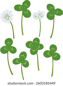 Hand drawn clover illustration clip art