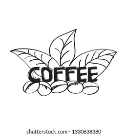 Hand drawn coffee.