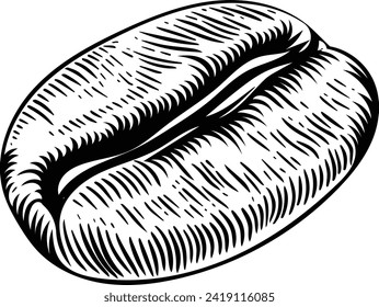 Dibujo a mano de Coffee Bean Sketch Illustration