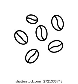 Patrón de granos de café dibujado a mano con repetición sin fisuras