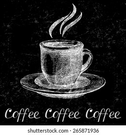 Hand drawn coffee cup