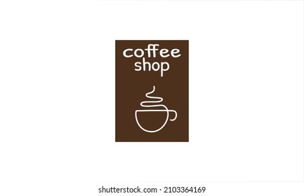 hand drawn coffee cup design template