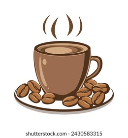 Hand drawn coffee cup vector illustration