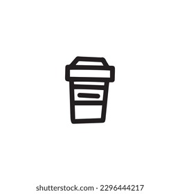 Hand drawn coffee cup,vector illustration eps10 