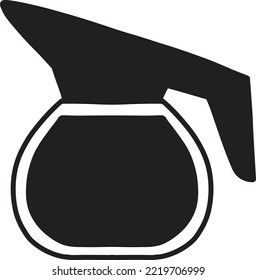 Hand Drawn coffee kettle illustration isolated on background