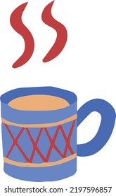 Hand Drawn coffee mug illustration isolated on background