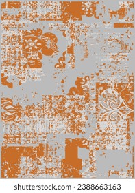 Hand drawn collage abstract seamless pattern, ethnic background, simple style - great for textiles, banners, wallpapers, wrapping - vector design