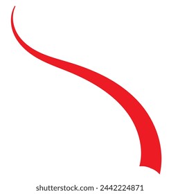 Hand drawn collection of curly swishes, swashes, swoops. Calligraphy swirl. Highlight text elements. Vector file illustration. EPS 10
