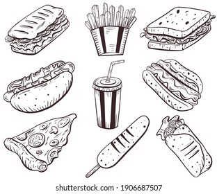 5,950 Chicken burger drawing Images, Stock Photos & Vectors | Shutterstock