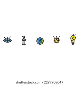 Hand drawn collection set of icons isolated on white background.Set contains business icons.Vector illustration eps10 