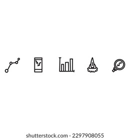 Hand drawn collection set of icons isolated on white background.Set contains business icons.Vector illustration eps10 