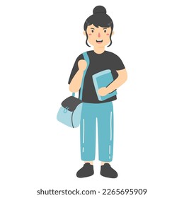 ilustración del concepto de estudiantes universitarios dibujados a mano