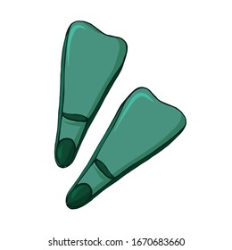Vektorillustration-Illustration von handgezeichneten Flossen