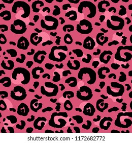 Hand Drawn color leopard print pattern in kids style minimalism. Illustrations Drawing Vector Sketch for textile, print, postcard, text, invitation, poster