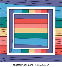 Hand Drawn Colorbars tv creative Doodle card. Illustrations Drawing Vector Sketch for textile, print, postcard, text, invitation, poster, background, book, t-shirt, wallpaper