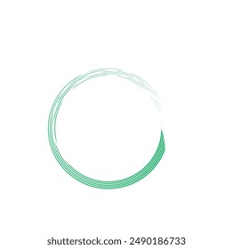 Vector circular de colores dibujado a mano