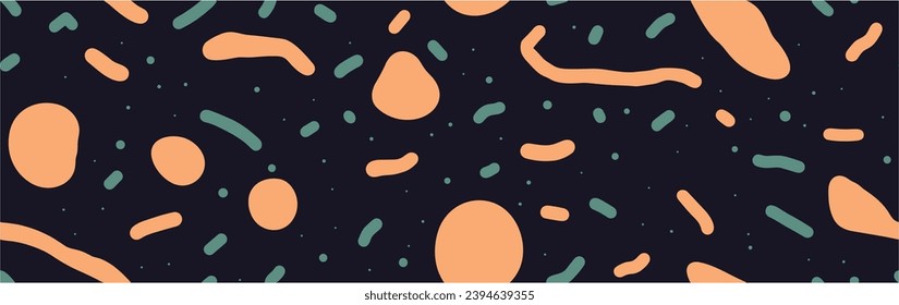 Hand drawn colorful abstract pattern. Memphis Doodle Vector Seamless Pattern. Vector illustration. Suitable for packaging, textile.