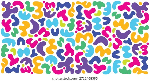 Desenhado à mão colorido abstrato forma elemento vetor fundo