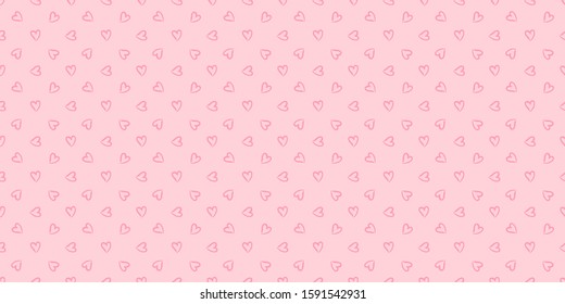 Hand drawn colorful background with abstract hearts. Seamless light wallpaper on surface. Print for design