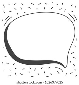 Marco de frontera colorido dibujado a mano para el diseño del logo de tu concepto o banner de medios sociales.