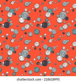 hand drawn colorful  buttons pattern