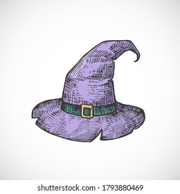 Witch hat drawing Images, Stock Photos & Vectors | Shutterstock