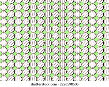 hand drawn colorful pattern baseball