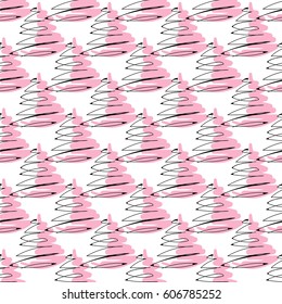Hand drawn colorful sea shells. Summer sea shells doodles collection. Beautiful design for your textile, paper, cards, web page background. Vector seamless pattern.