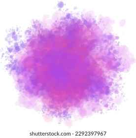 Hand drawn colorful soft watercolor splash vector
