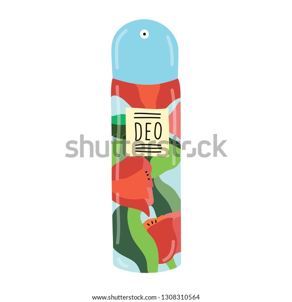 Hand Drawn Colorful Vector Illustration Deodorant Stock Vector (Royalty ...