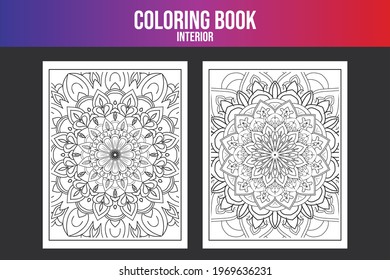 Hand drawn coloring book interior. Sketch book kids  art book vector bundle design