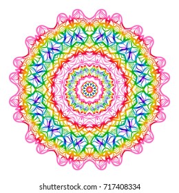 hand drawn coloring mandala. vector illustration. design for greeting card, invitation, tattoo, yoga and spa symbol